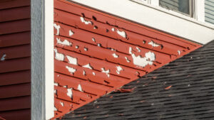 Damaged siding
