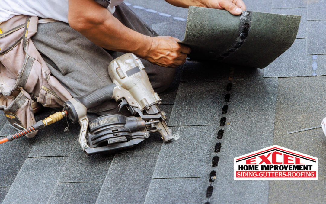 person working on a roof