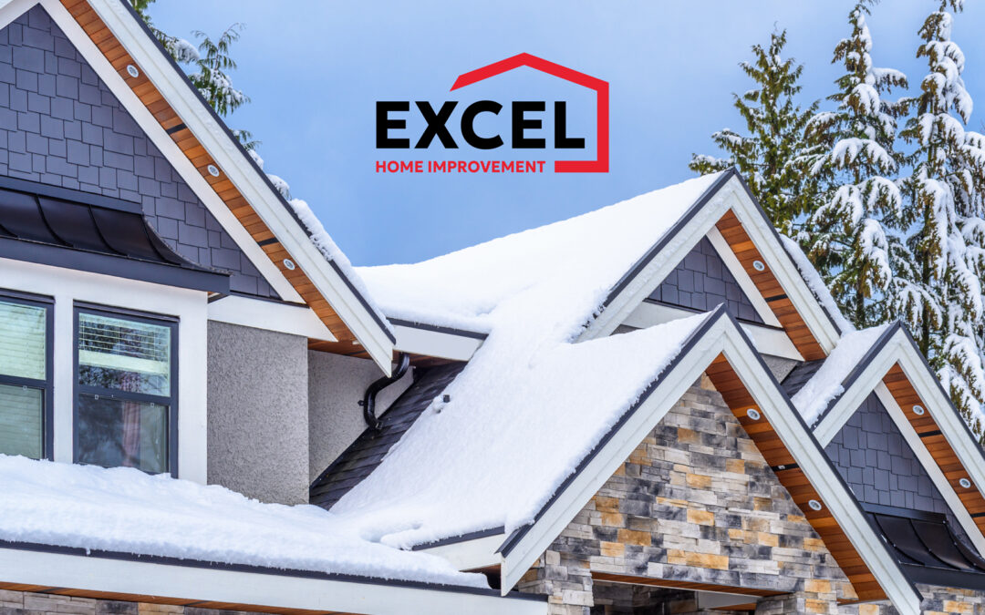 House with snow on roof
