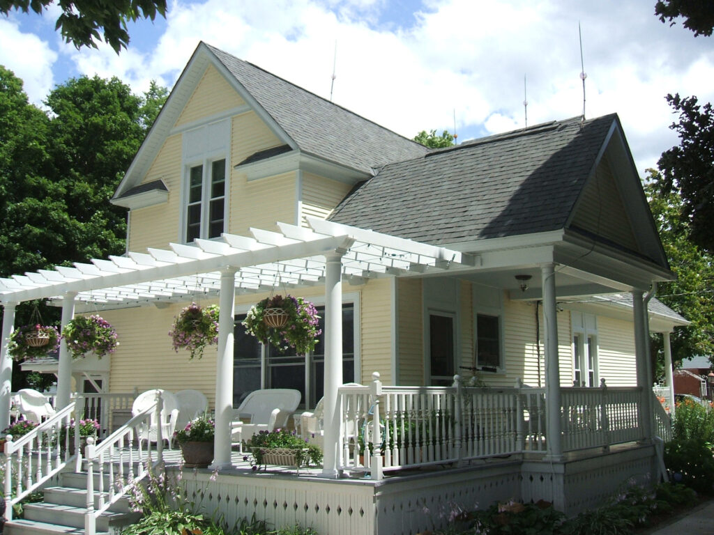 Historical home refresh in Belleville MI deck